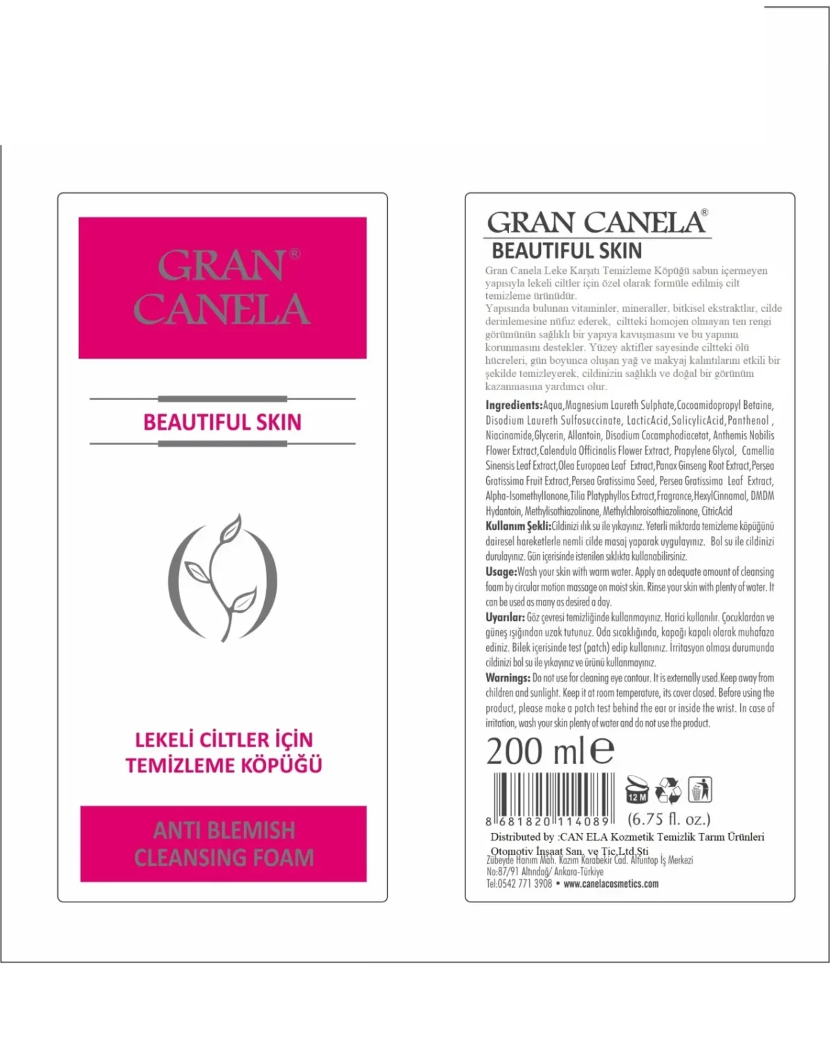 Gran Canela Leke Karşıtı Temizleme Köpüğü 200 Ml - Görsel 2