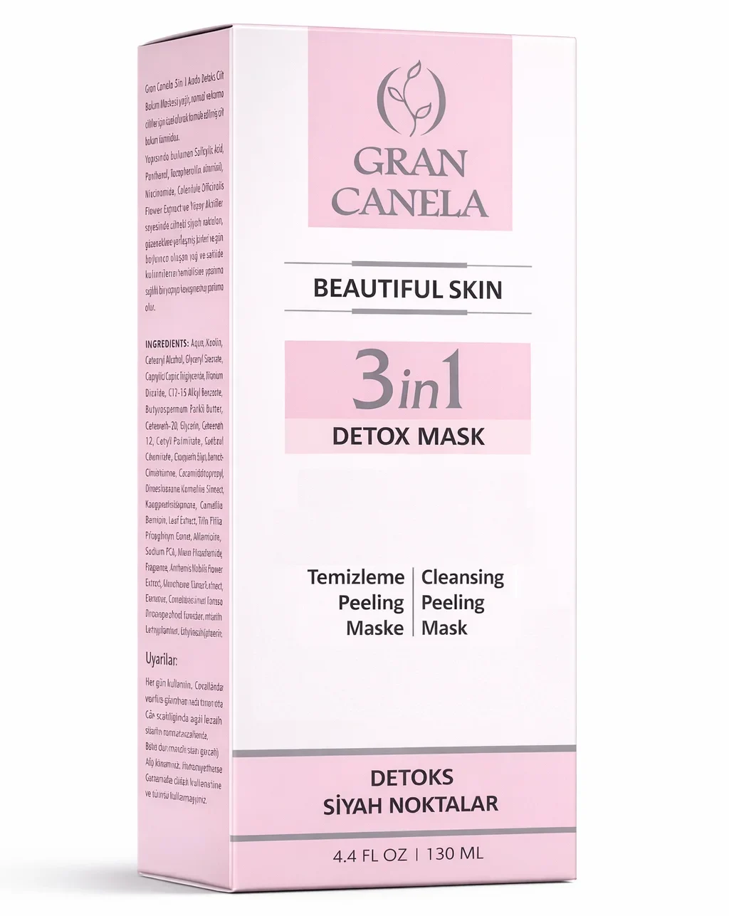Gran Canela 3'ü 1 Arada Arındırıcı Detox Ve Peeling Etkili Maske 130 ml