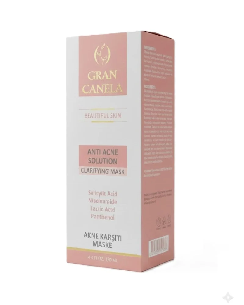 Gran Canela Akne Ve Siyah Nokta Karşıtı Arındırıcı Yüz Bakım Maske 130 Ml kutu