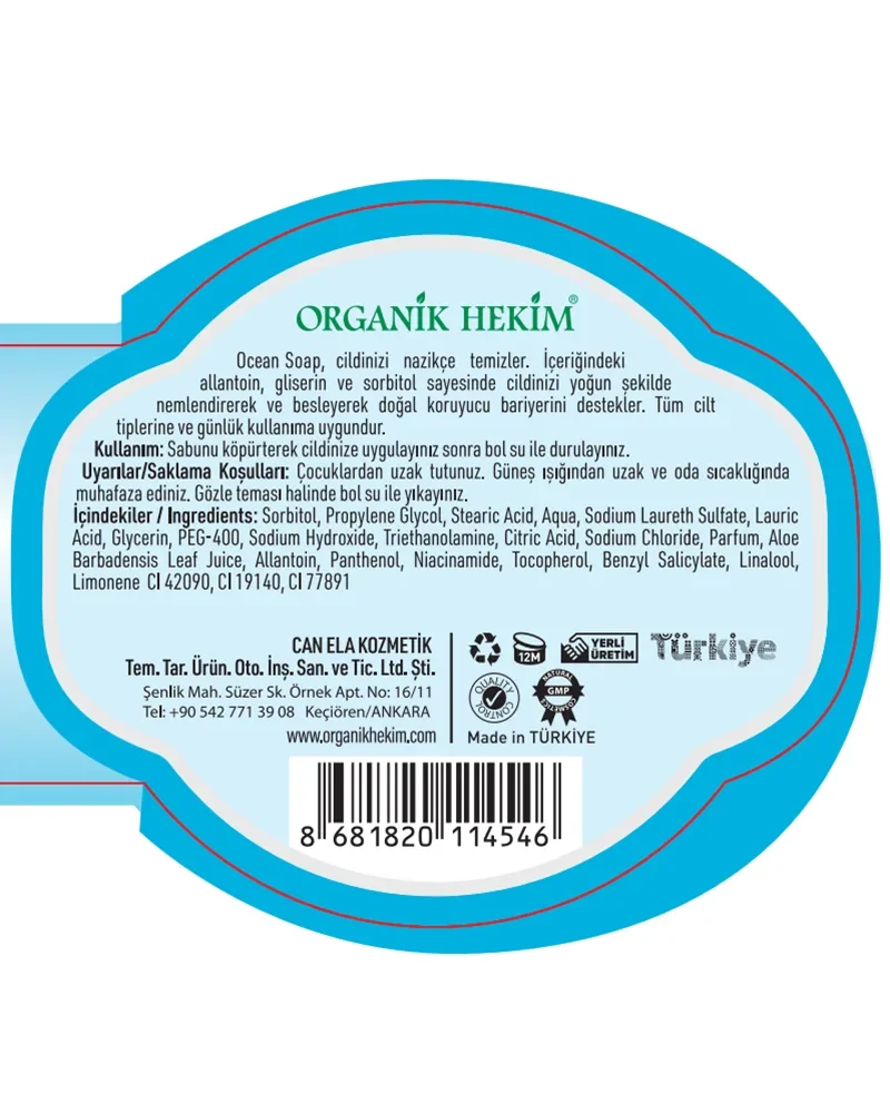 Organik Hekim Ocean Sabunu 140 Gr